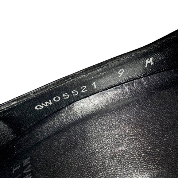 STUART WEITZMAN Pip Toe Platform Heels Sz. 9 Black Croc Leather Stiletto Classic - Picture 10 of 11